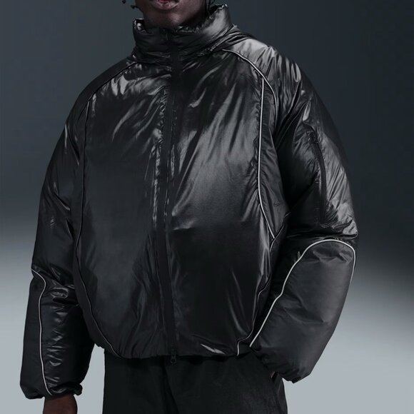 NEW $450 Nike Tech Bubble Jacket Black Anthracite Iron Grey II3869 010 Size L